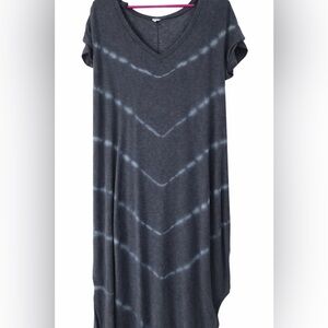 Livi Brand (Lane Bryant) Tie-Dye V-Neck Maxi Beach Cover Up